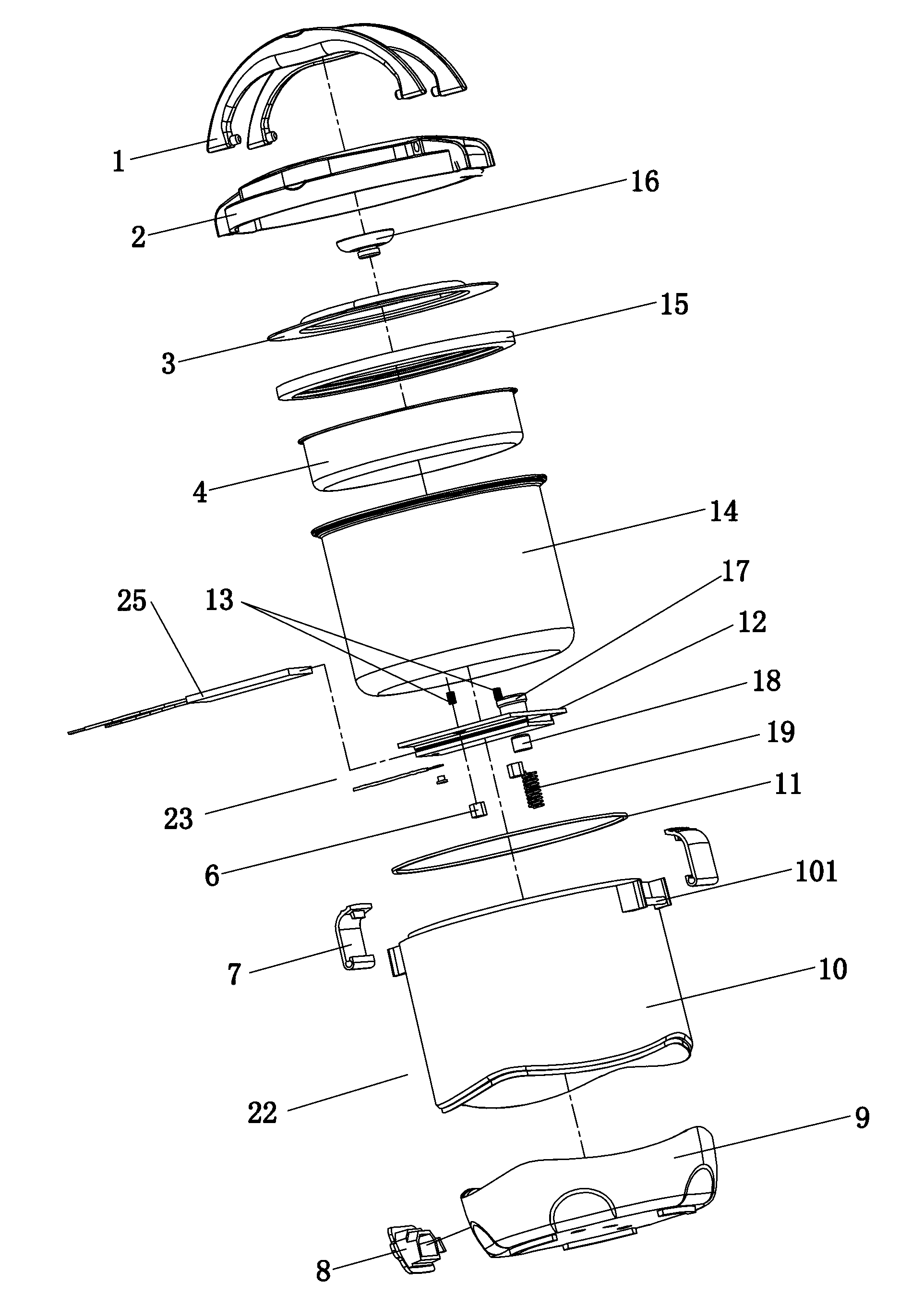 Heating body installing structure of energy-saving mini-sized electric cooker