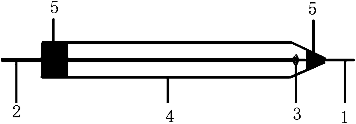 Novel carbon fiber microelectrode and preparation method thereof