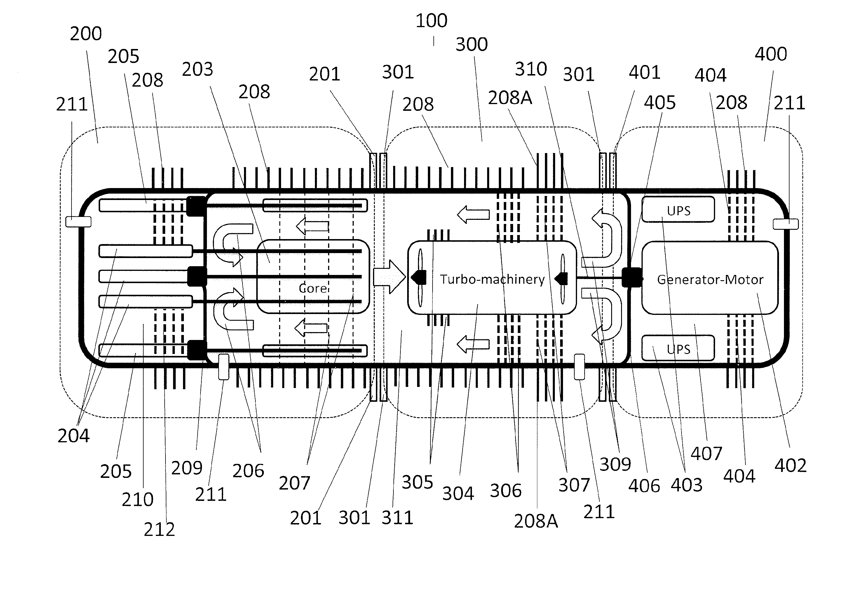 Modular transportable nuclear generator