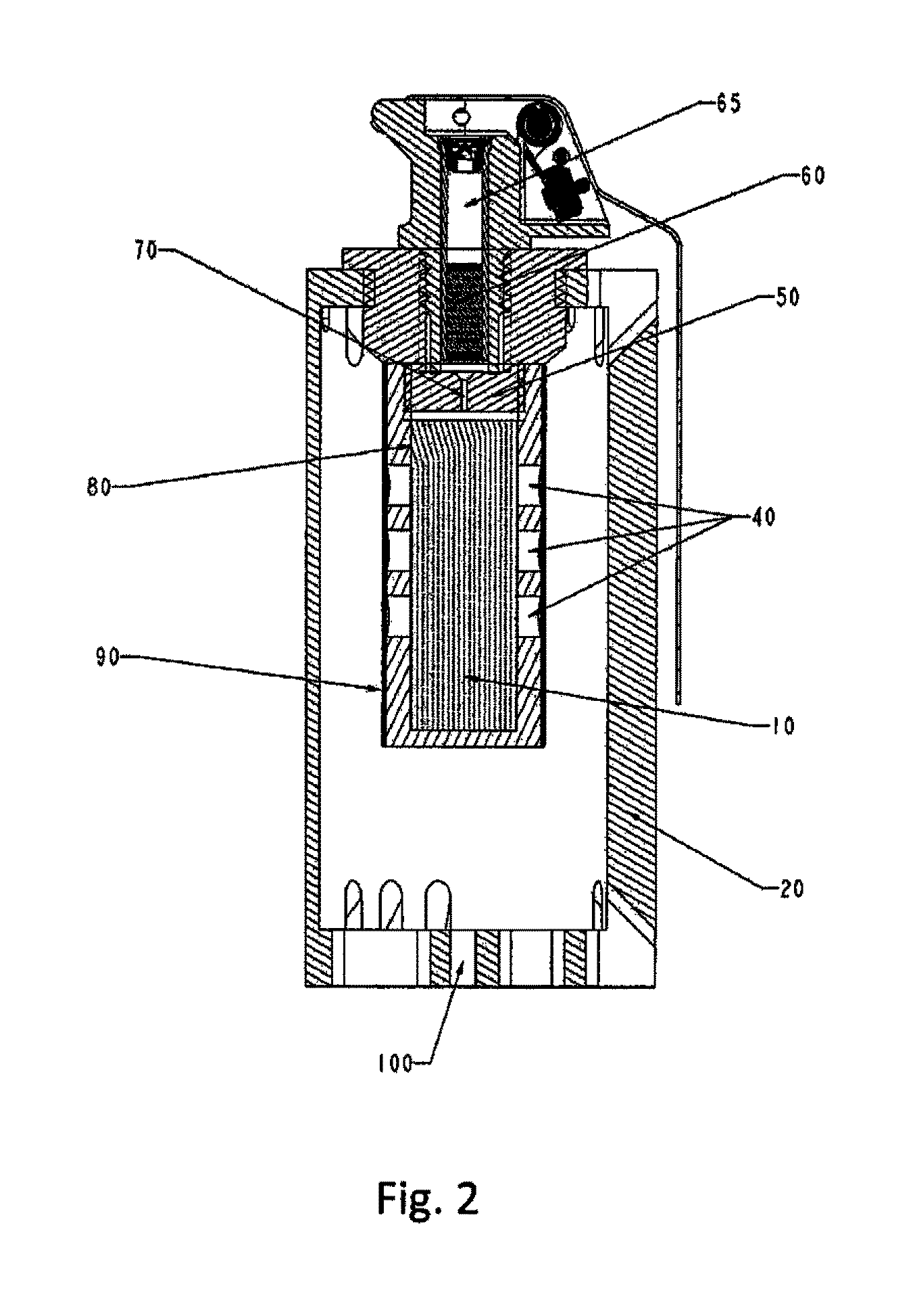 Flash-bang grenade with greater flash intensity