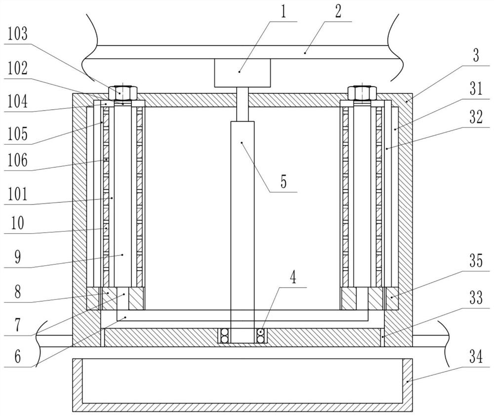 Cotton thread dyeing device