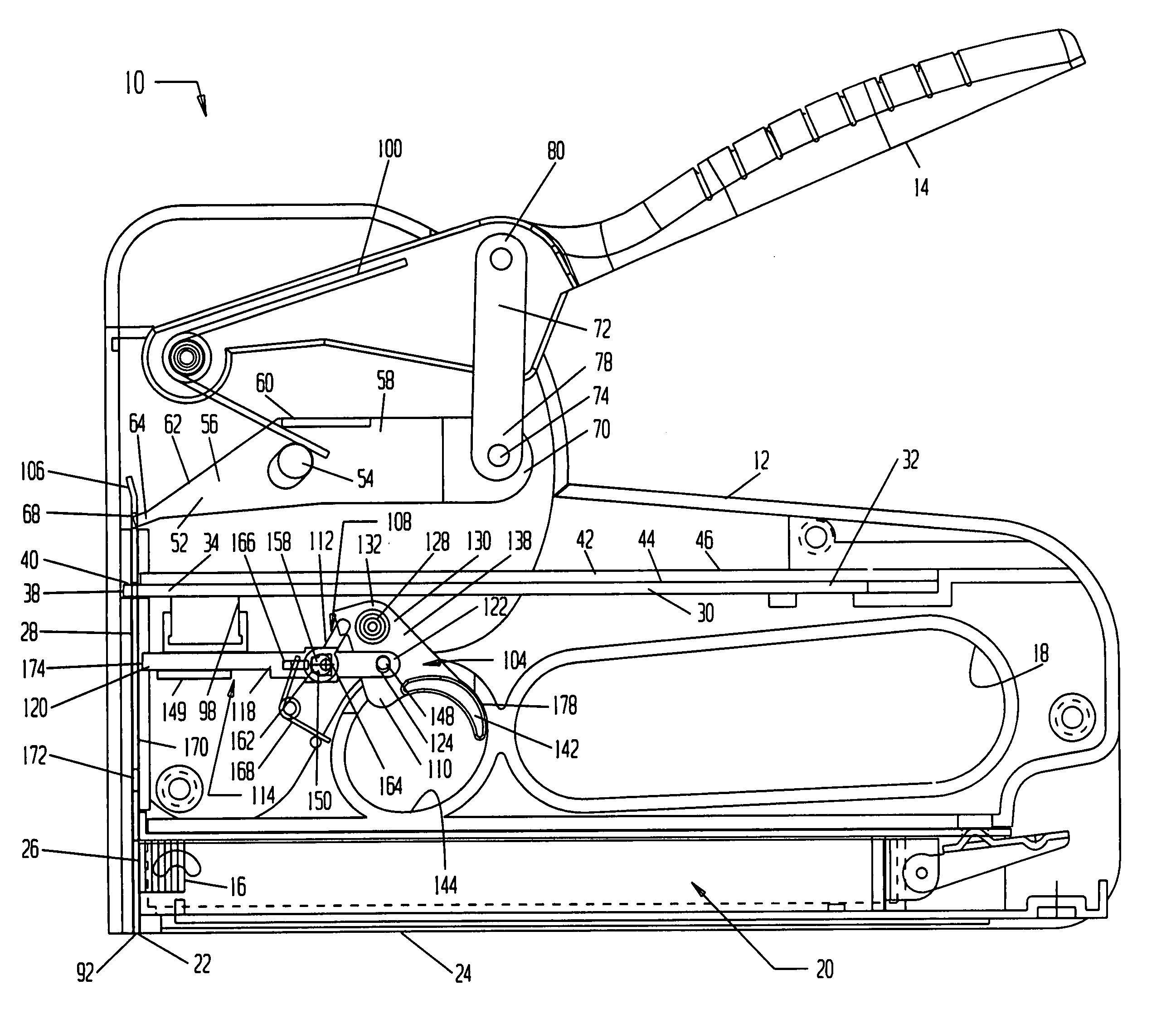 Stapler device and method