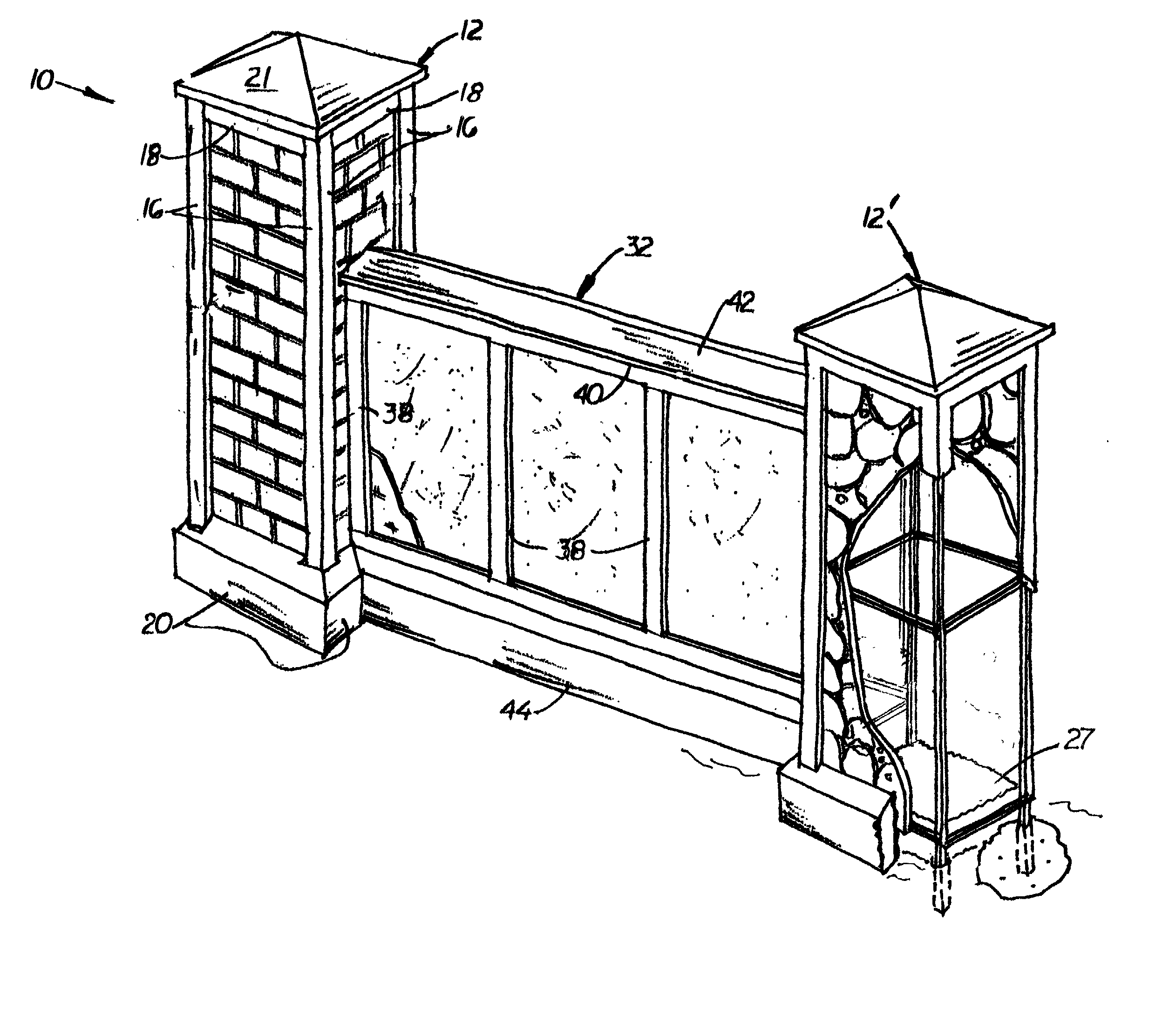 Solid-appearing fence system