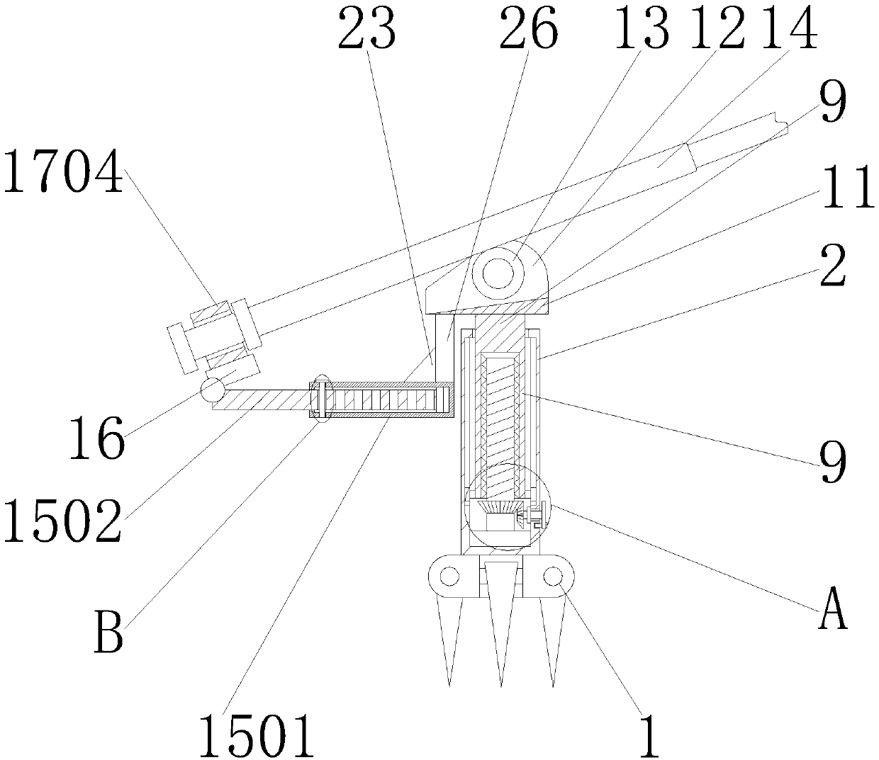 Supporting mechanism of fishing rod