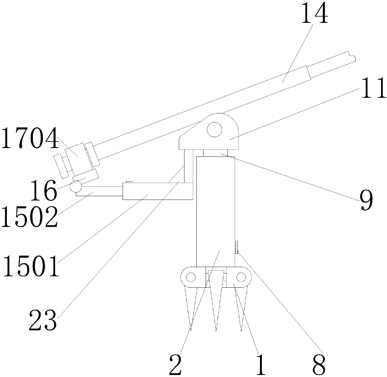 Supporting mechanism of fishing rod