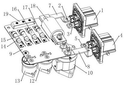 A vehicle-mounted controller composite busbar