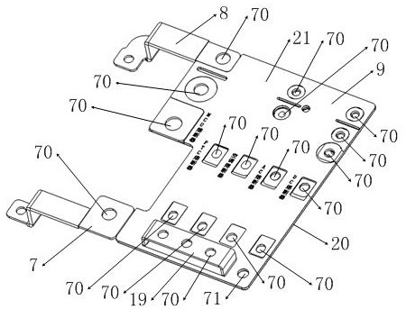 A vehicle-mounted controller composite busbar