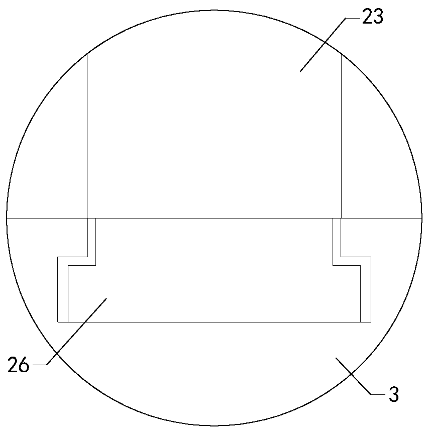 Blending device for housekeeping detergent