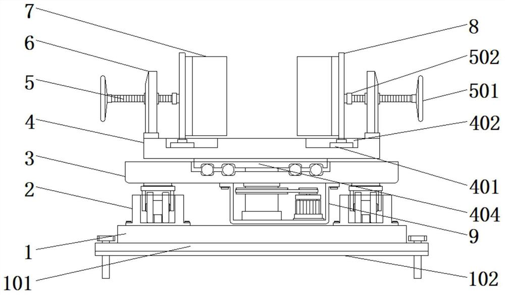 Crane base provided with protective structure