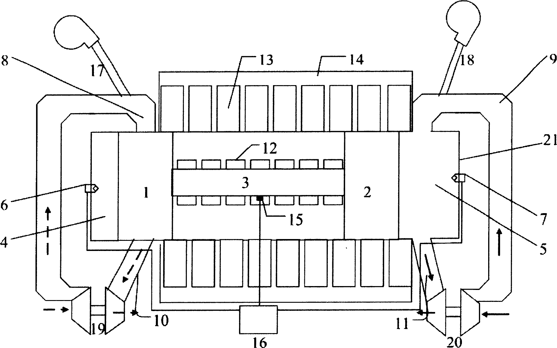 Free-piston type internal combustion engine power generating system