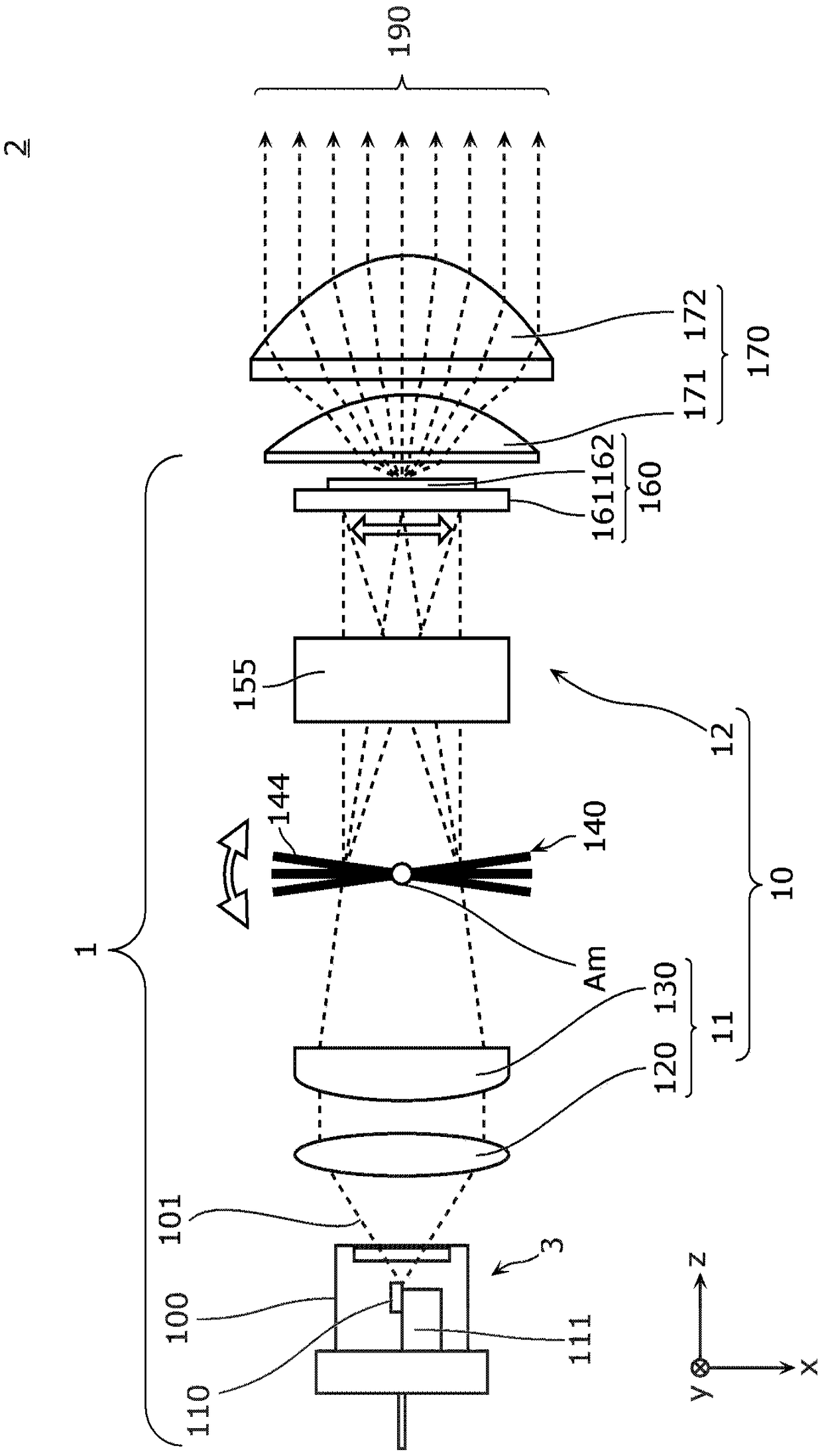 Light emission device and illumination device