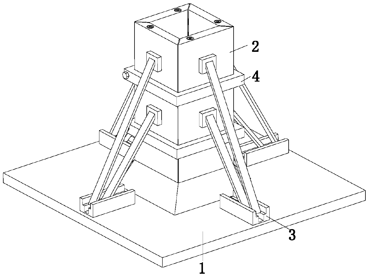 Reinforced concrete beam column support formwork