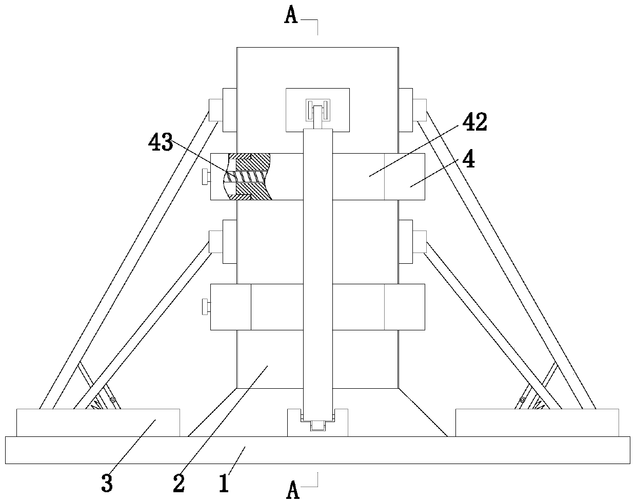 Reinforced concrete beam column support formwork