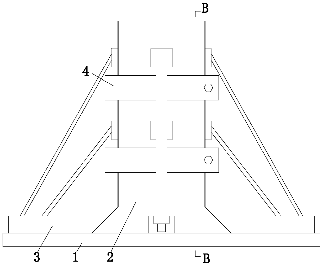 Reinforced concrete beam column support formwork