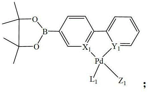 Heteronuclear ruthenium palladium bicyclic metal compound and preparation method and application thereof