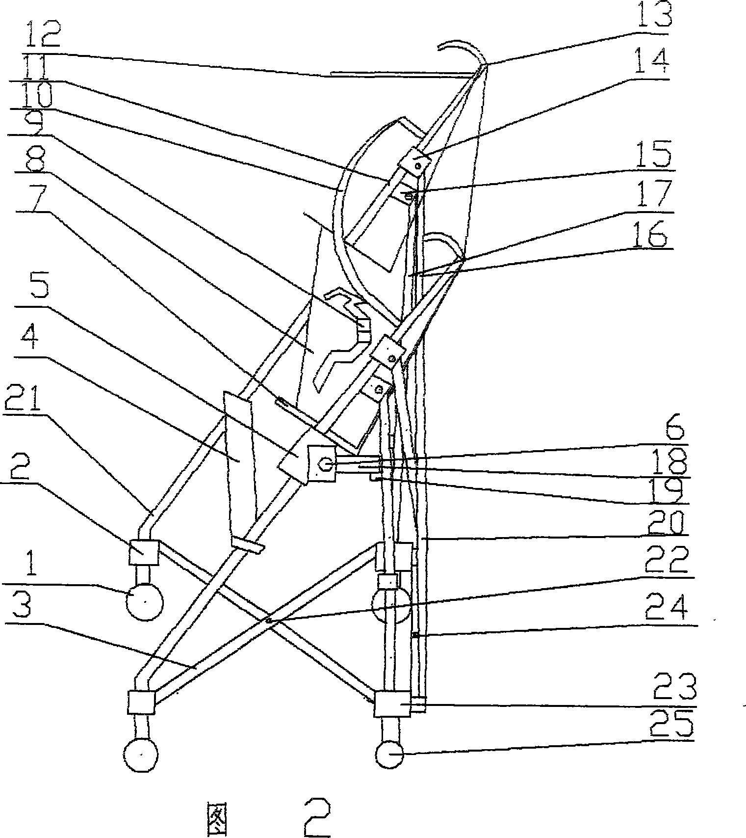 Infantile sitting/standing carriage