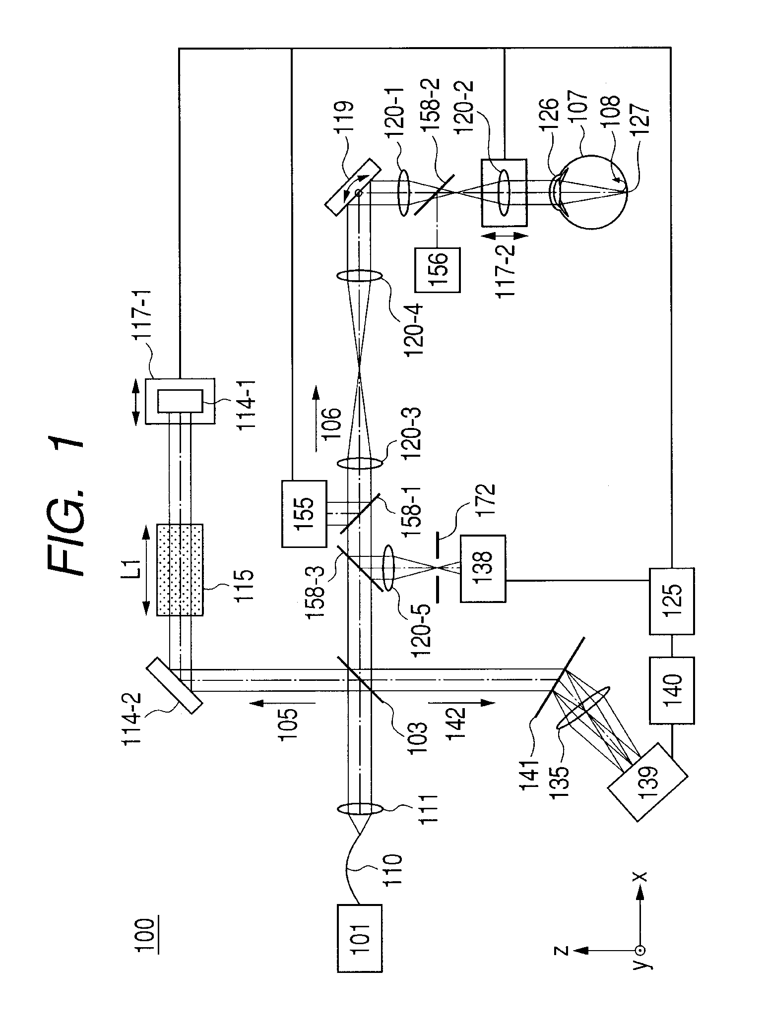 Optical imaging apparatus and method for imaging an optical image