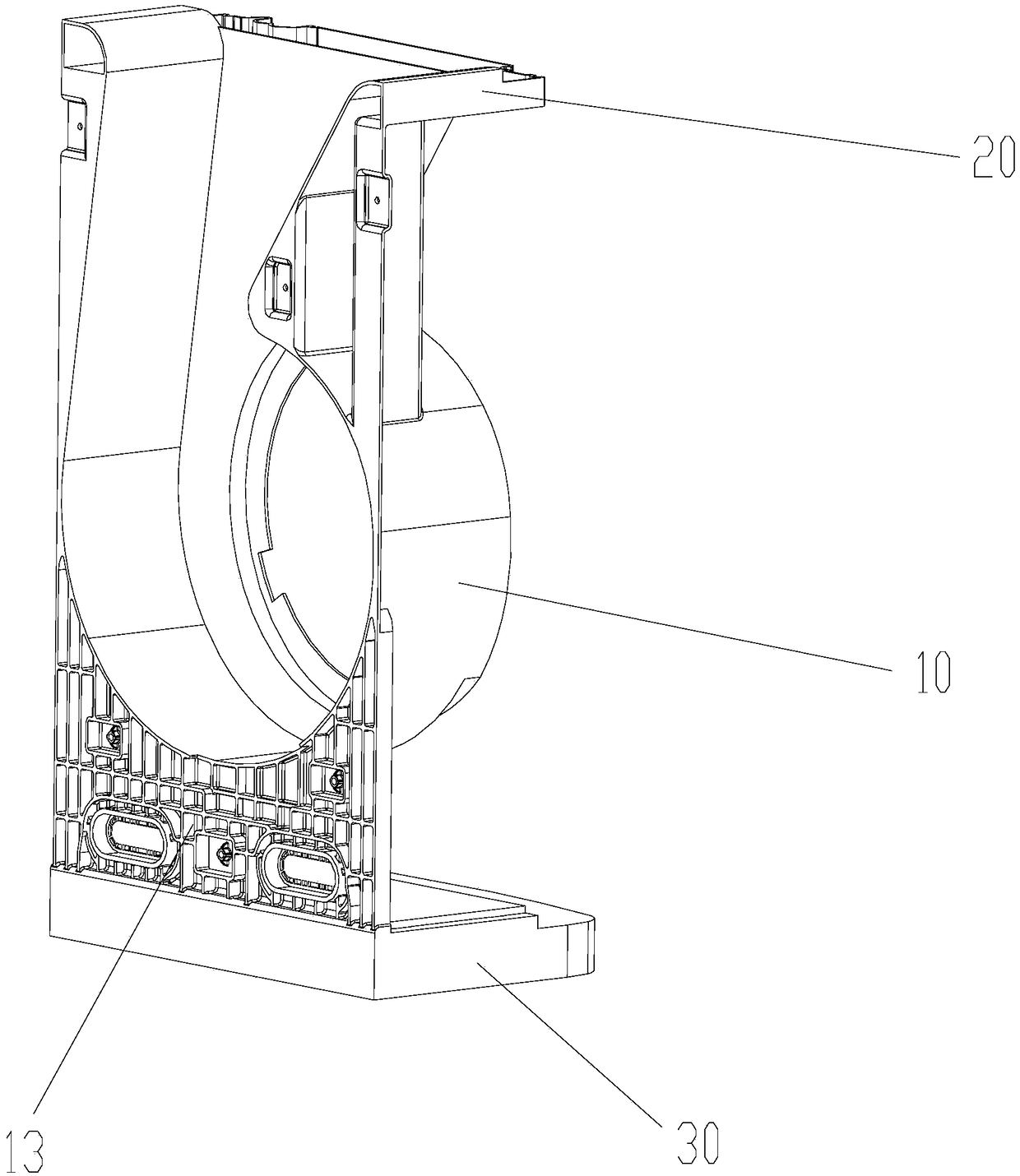 Volute structure and air-conditioner with same