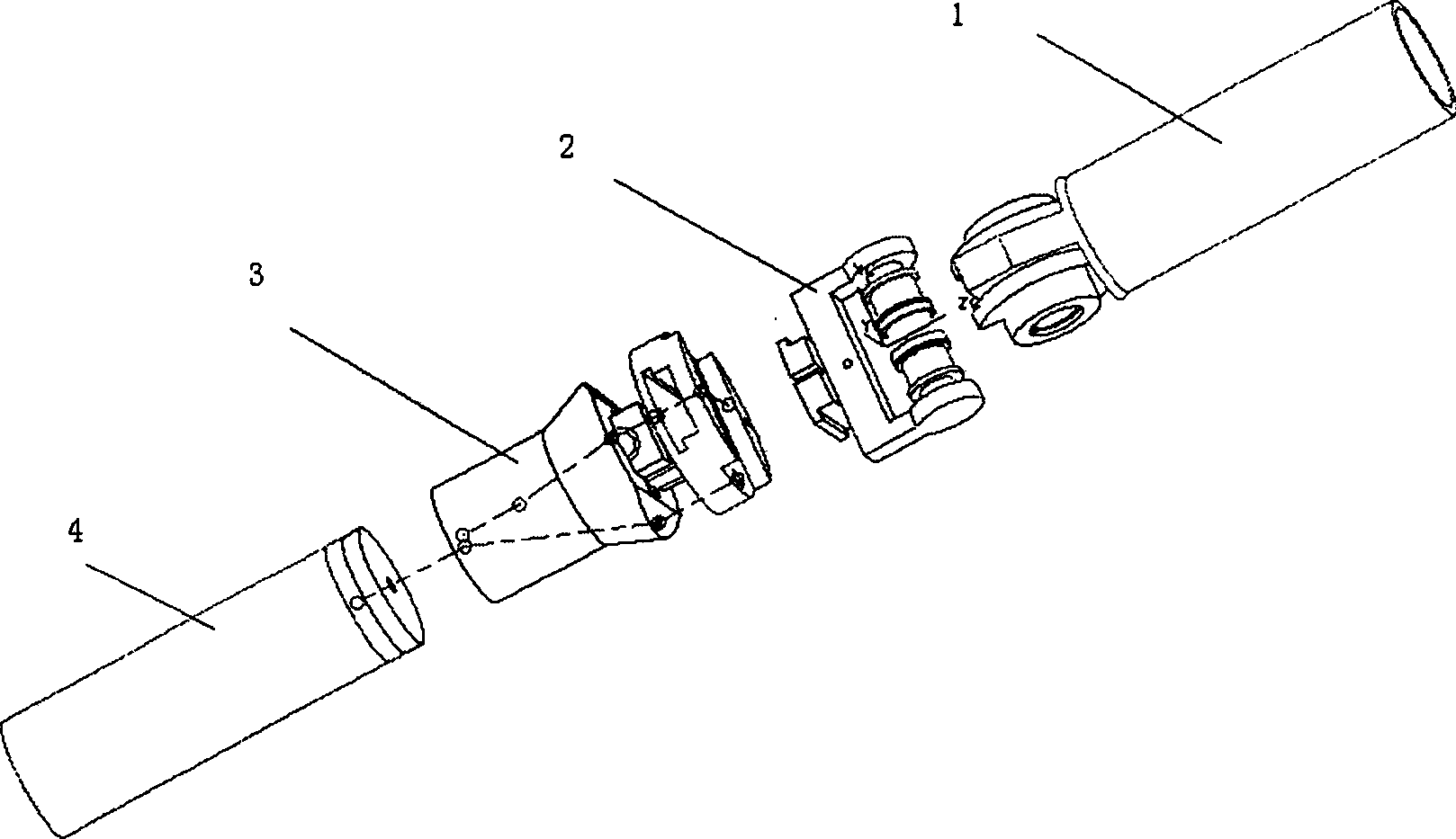 4-DOF dummy model knee-joint mechanism for body bump protection test