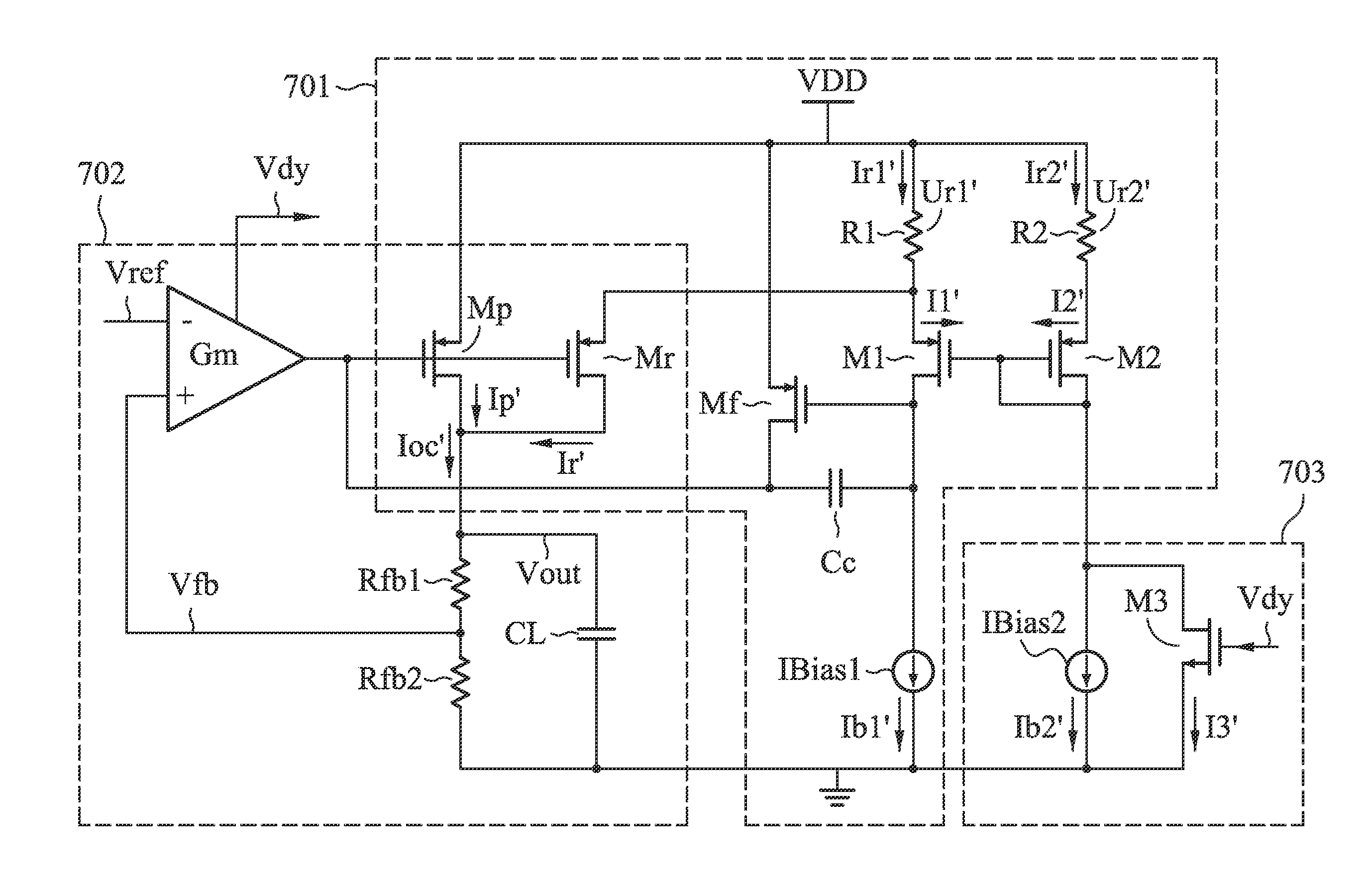 Low dropout linear regulators and starting methods therefor