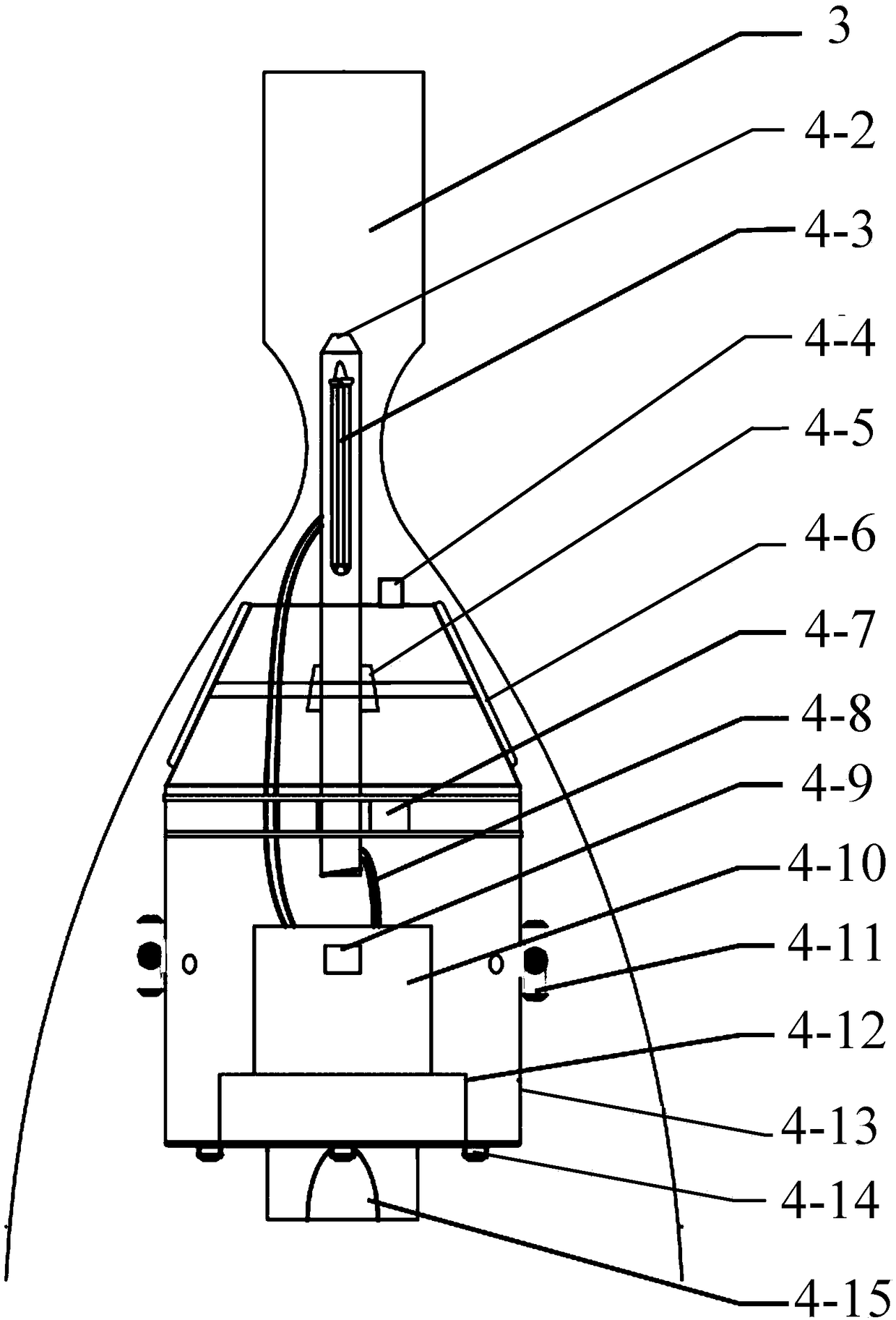 Spacecraft capture system based on nozzle capture and satellite-rocket docking ring locking