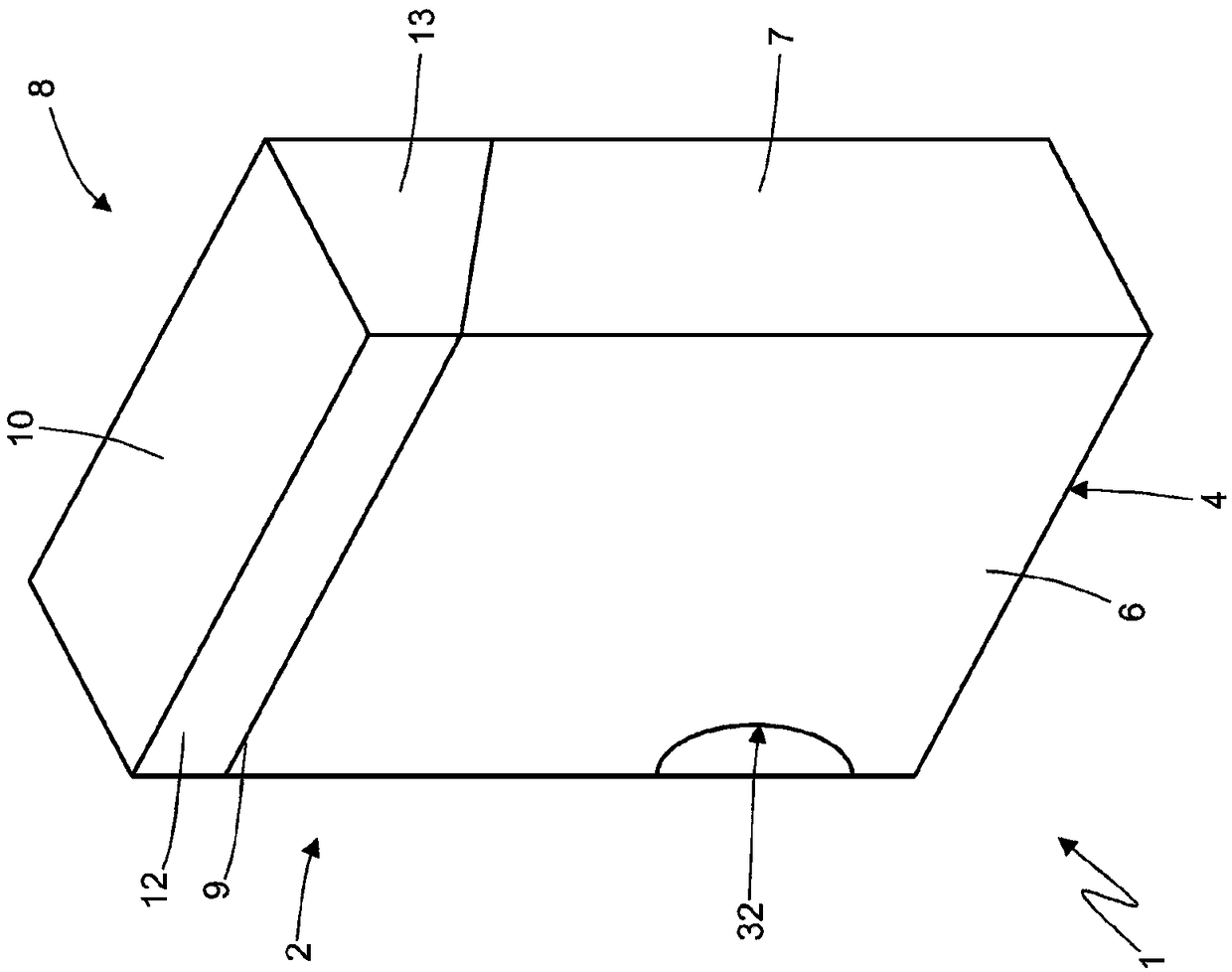 Rigid pack for tabacco articles with lid and provided, at the bottom, with a pull-out container