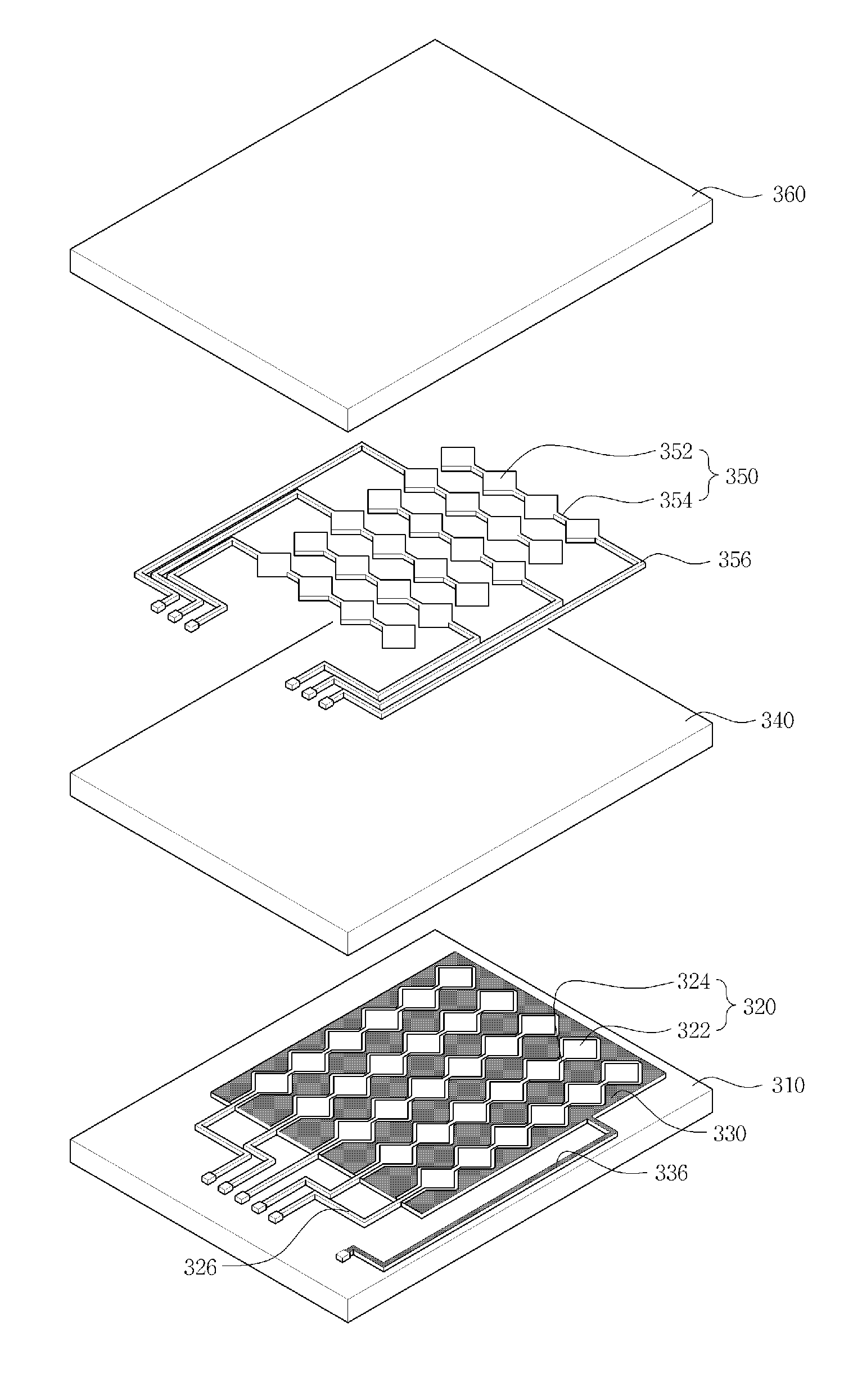 Display device having capacitive touch screen