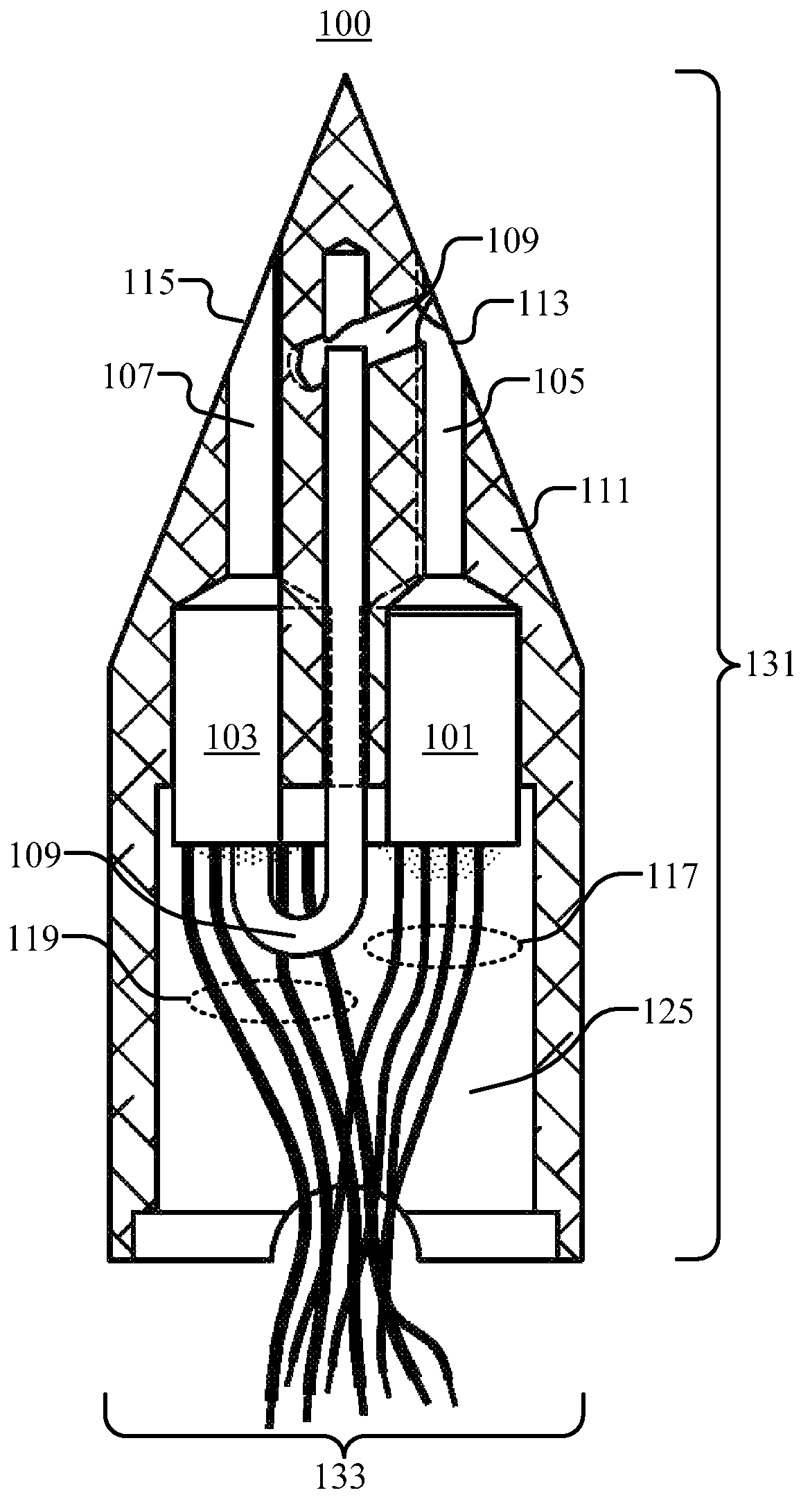 Ultra-miniature multi-hole flow angle probes