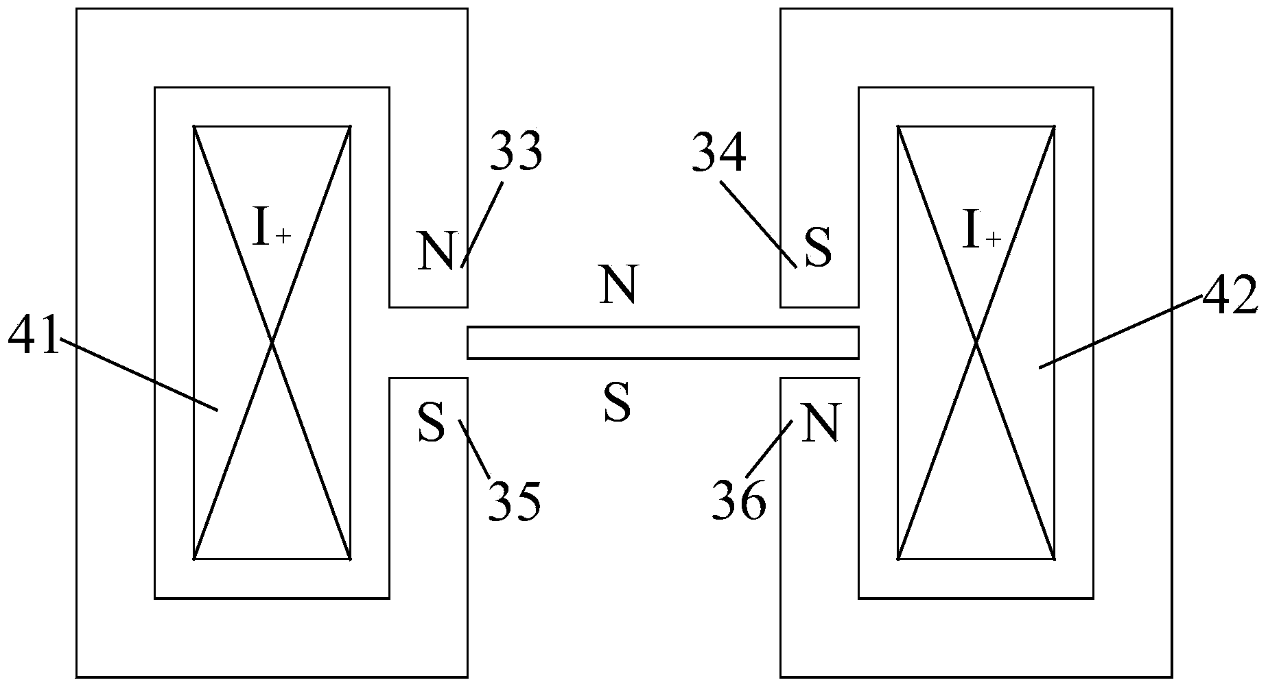 Moving magnet type linear oscillation motor without inner stator