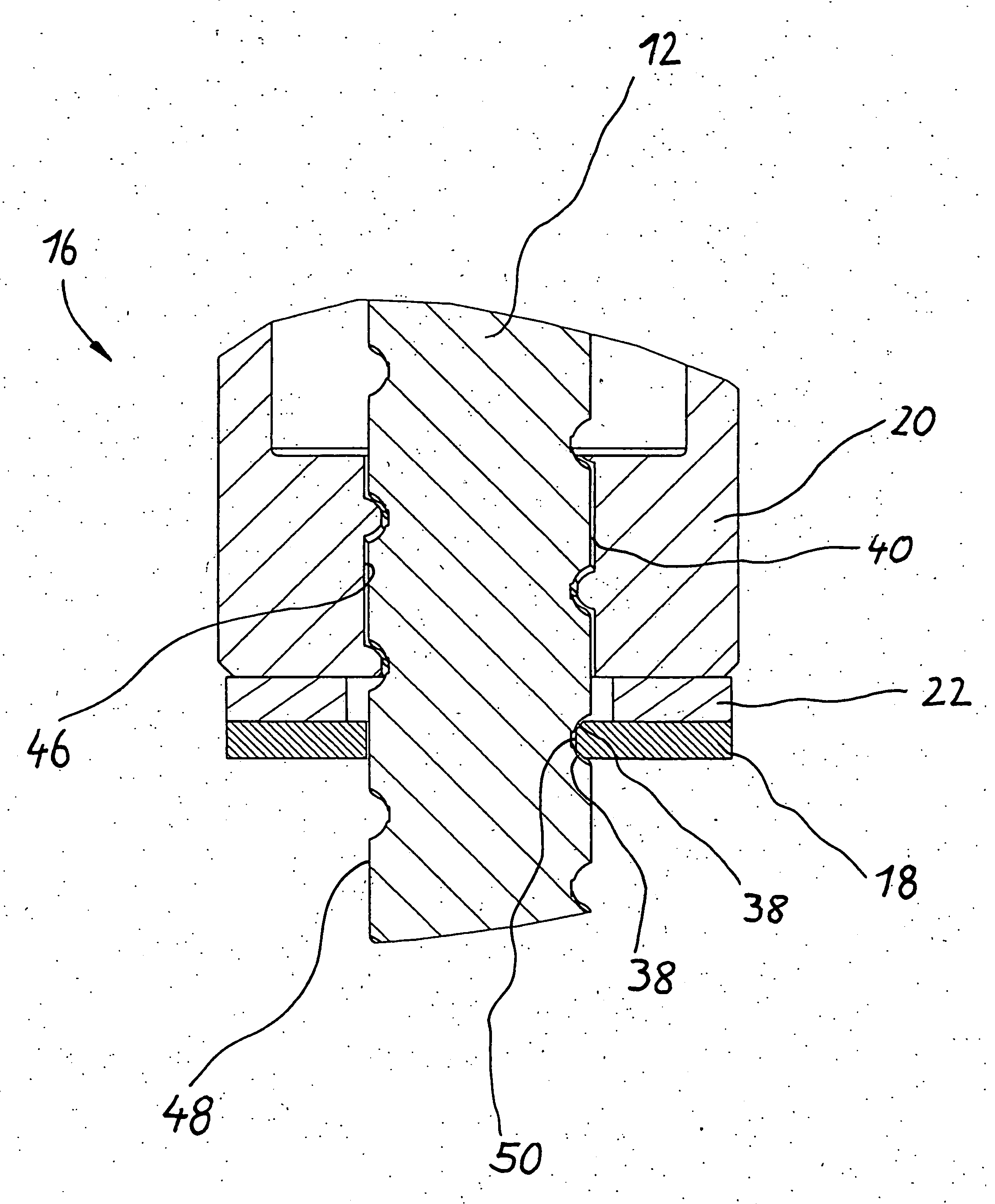 Thread drive with monitored safety nut