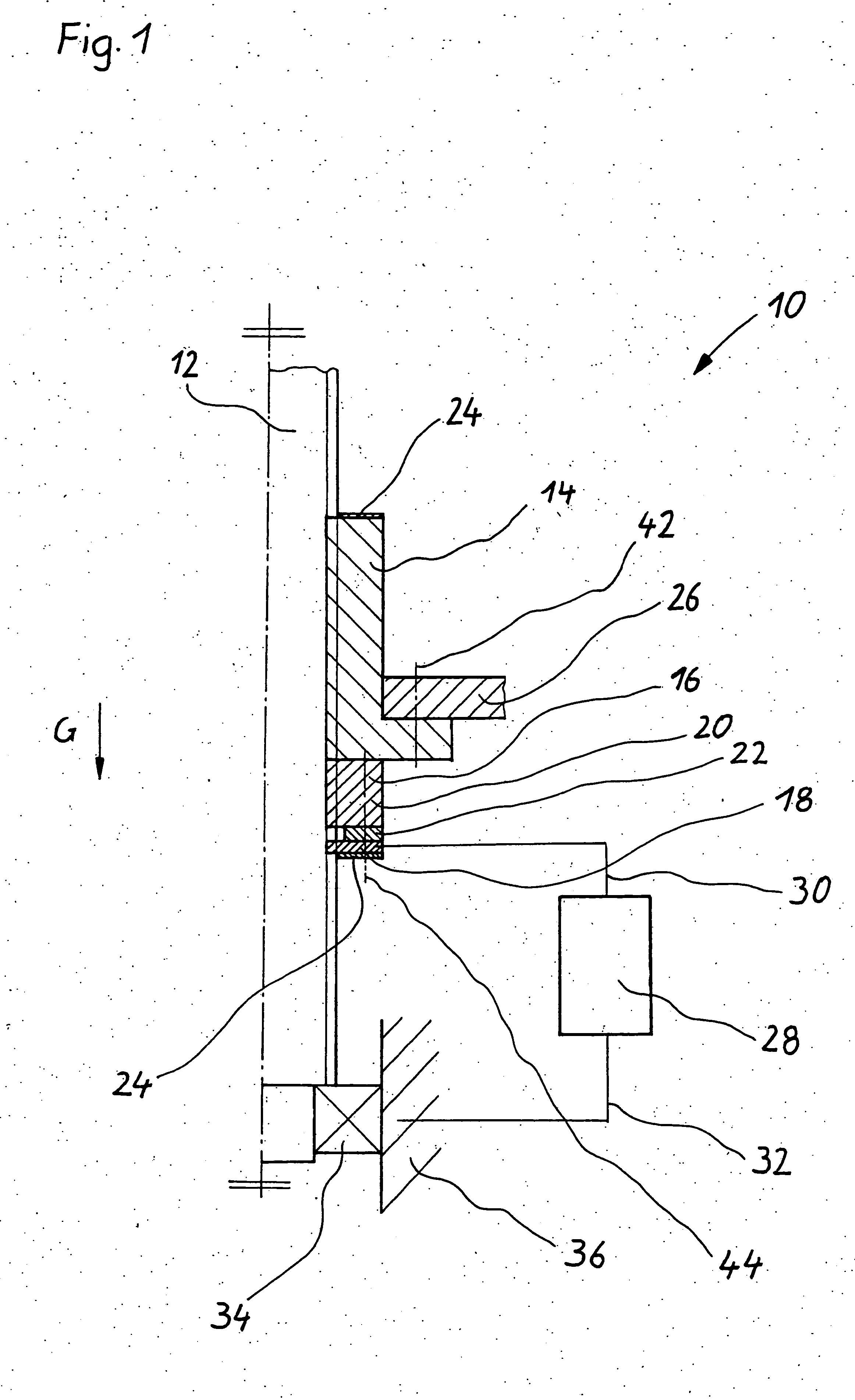 Thread drive with monitored safety nut