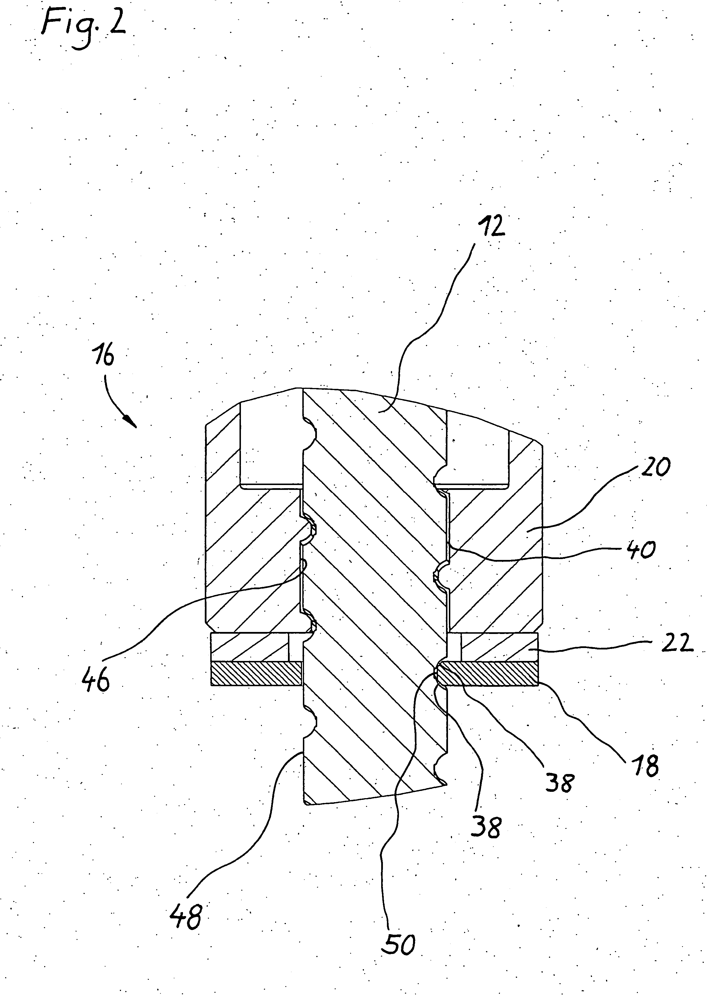 Thread drive with monitored safety nut