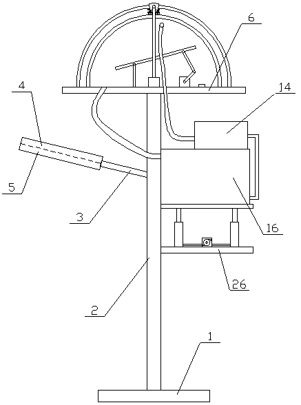 Intelligent solar street lamp suitable for desert area and high in power generation efficiency