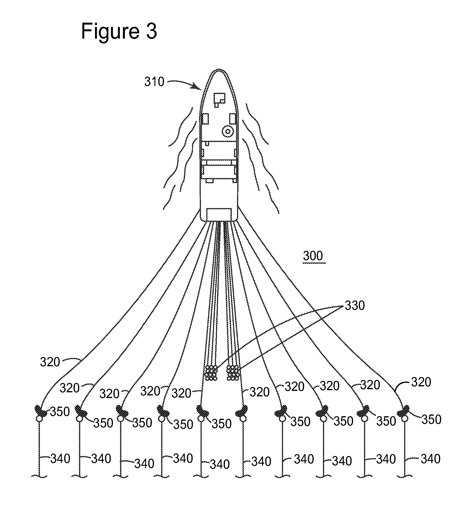 Deflector for marine data acquisition system