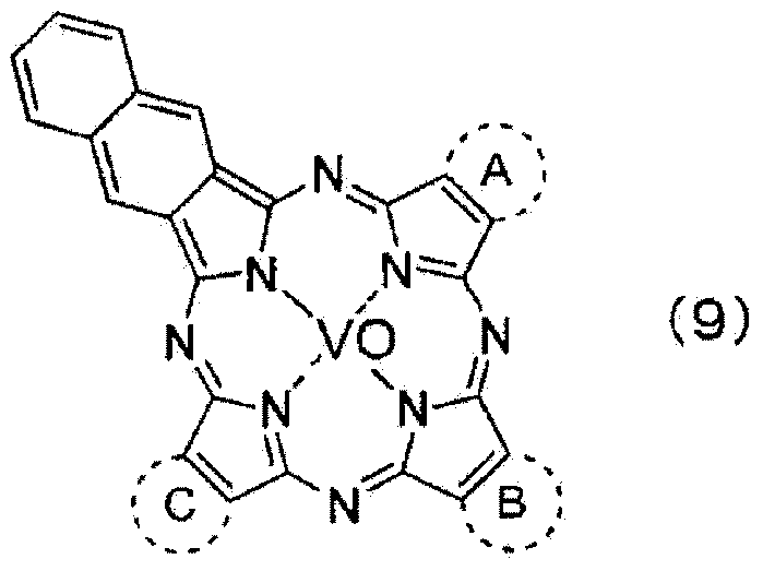 Porphyrazine dye, and application therefor