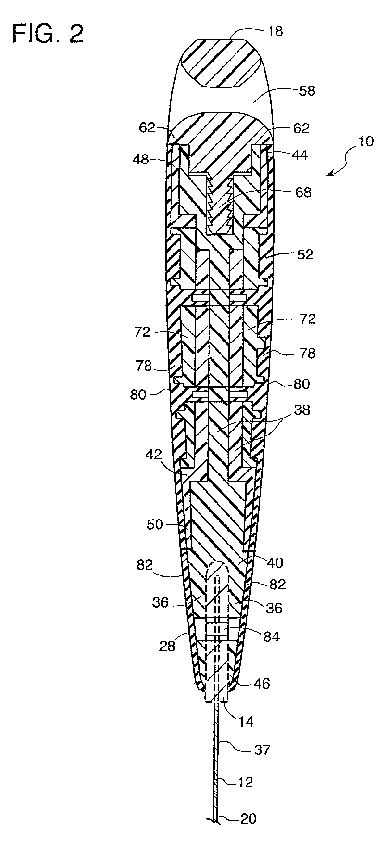 Tool with enlarged hammer element