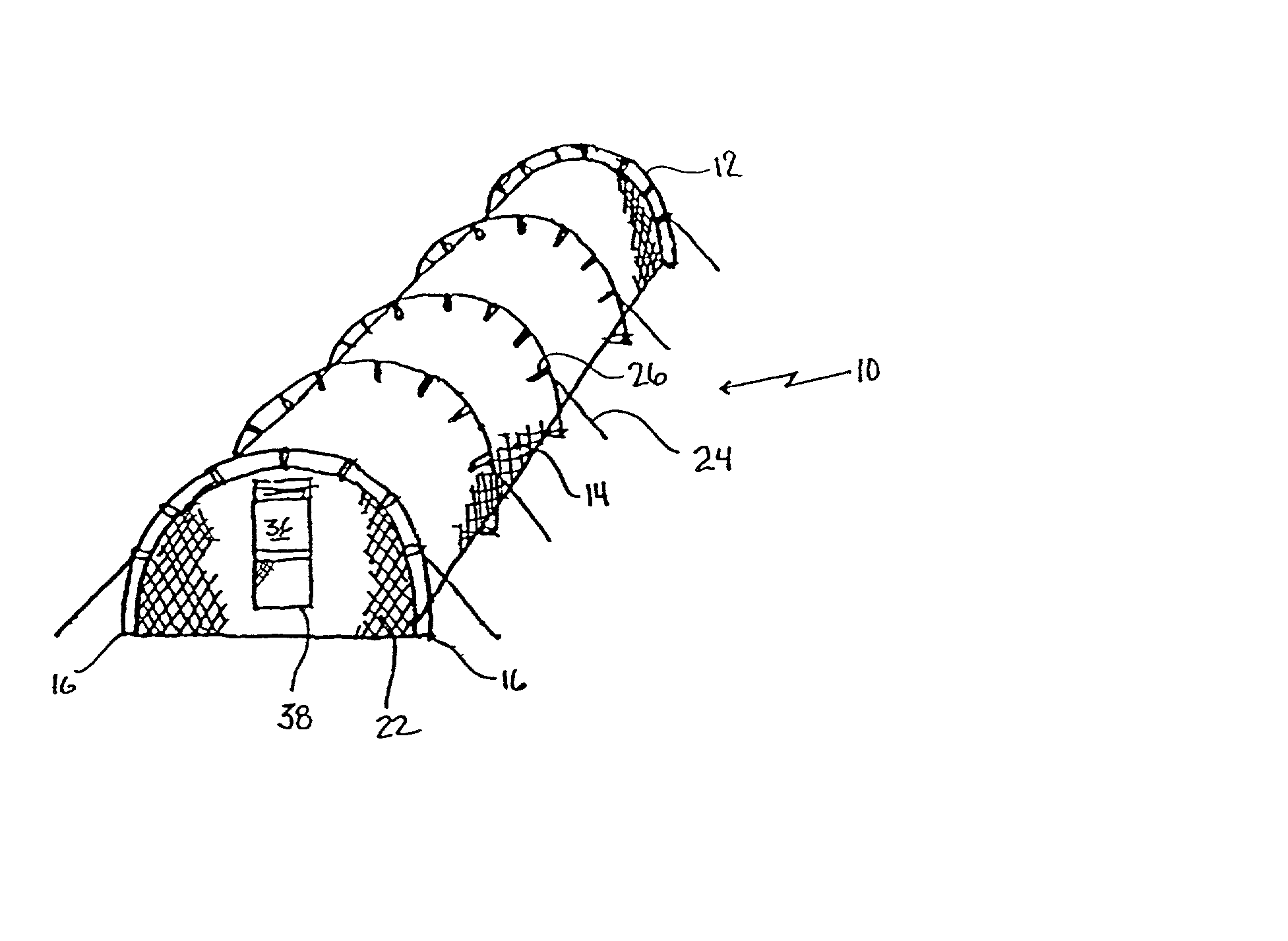 Portable batting practise cage and method of using the same