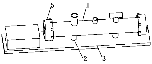 Breath analyzer based on dual-wavelength background gas subtraction method