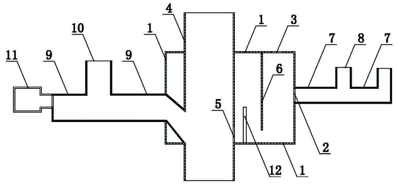 Pipeline connection device for preventing overflow return and sludge