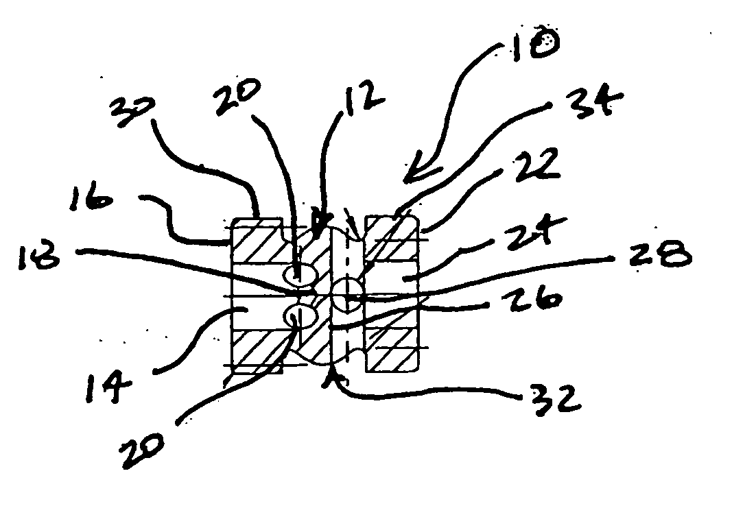 Static mixing device