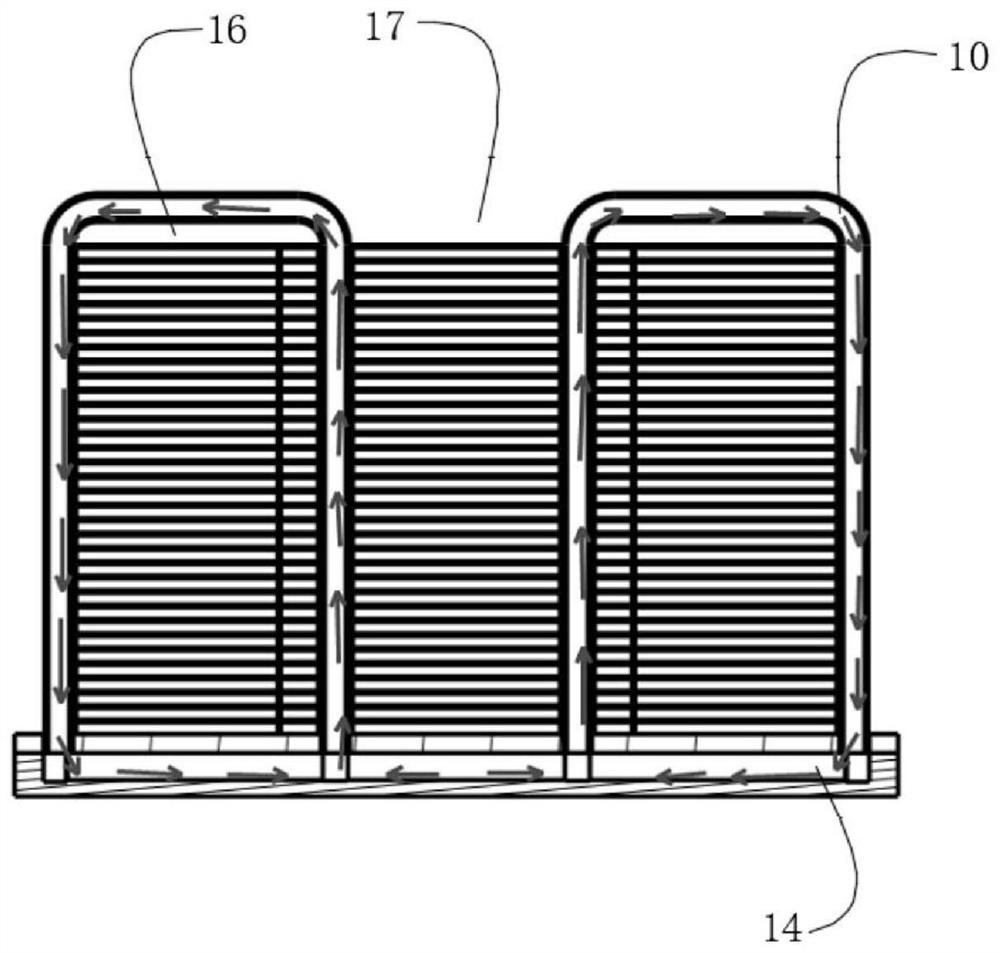 Three-dimensional VC temperature uniformizing device