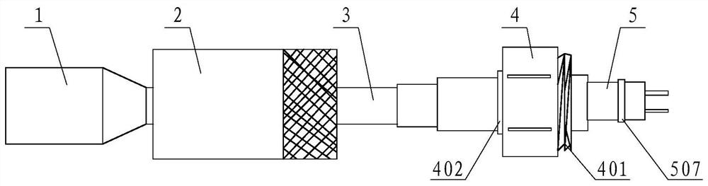 Conversion cable for connecting wet plugging interface temperature-salinity-depth instrument and standard interface transmission cable