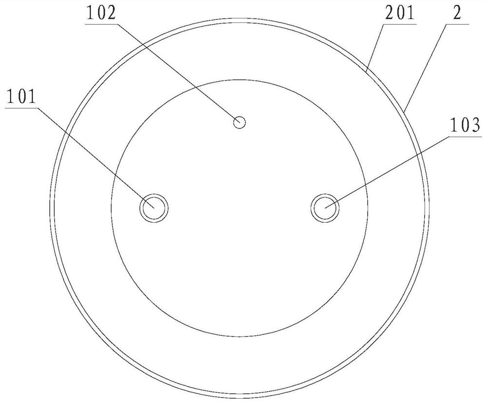 Conversion cable for connecting wet plugging interface temperature-salinity-depth instrument and standard interface transmission cable