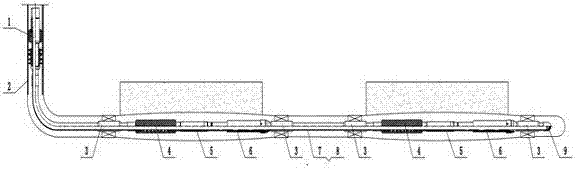 Open-hole horizontal well bottom reverse packing multi-layer sand control tubular column and method