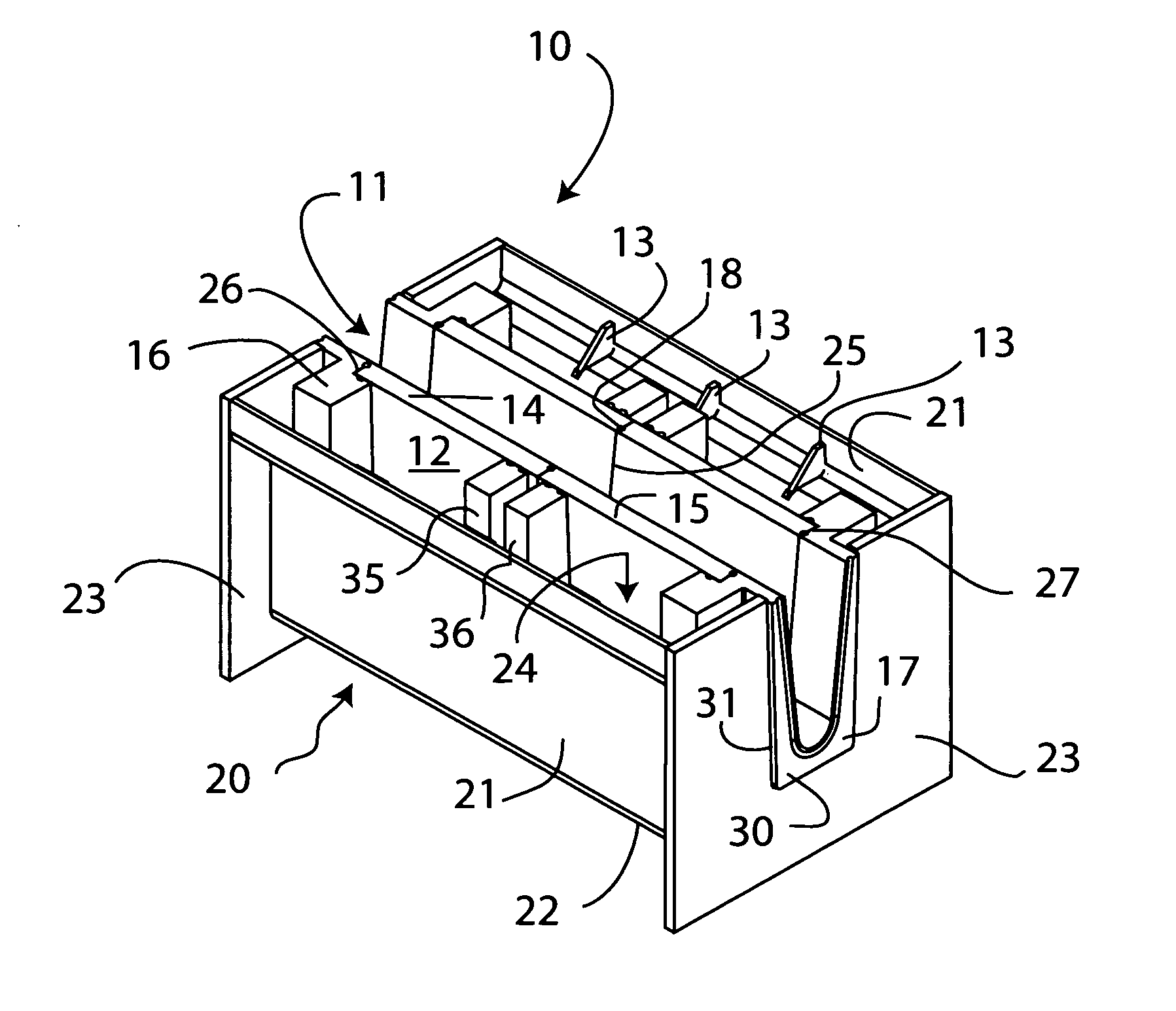 Molten metal leakege confinement and thernal optimization in vessels used for containing molten metal