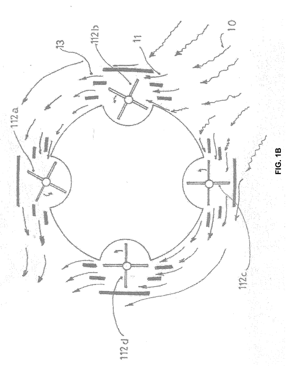 Windmill generator associated with a construction