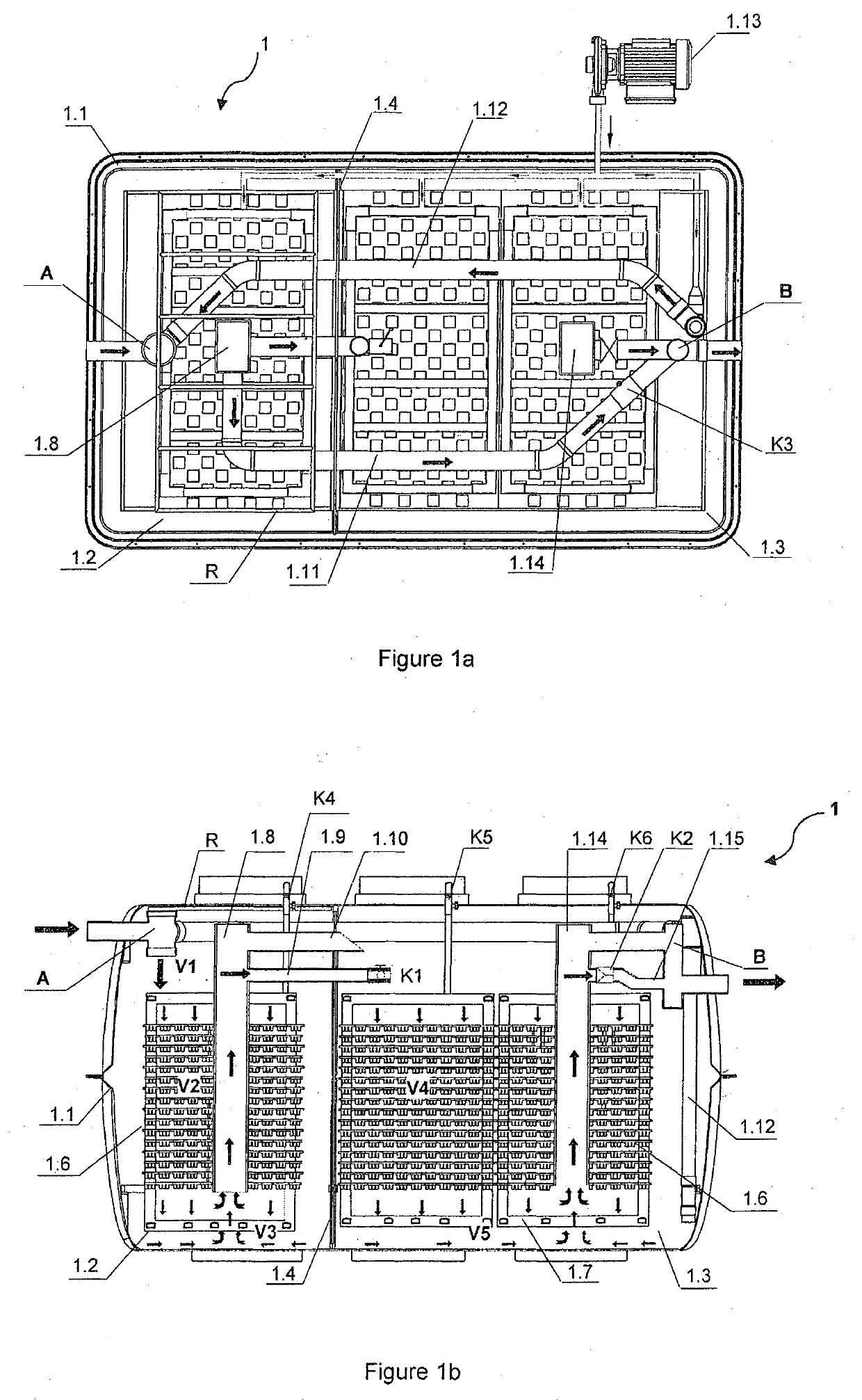 Apparatus for treating wastewater and a system for collecting and treating wastewater combining rainwater drainage