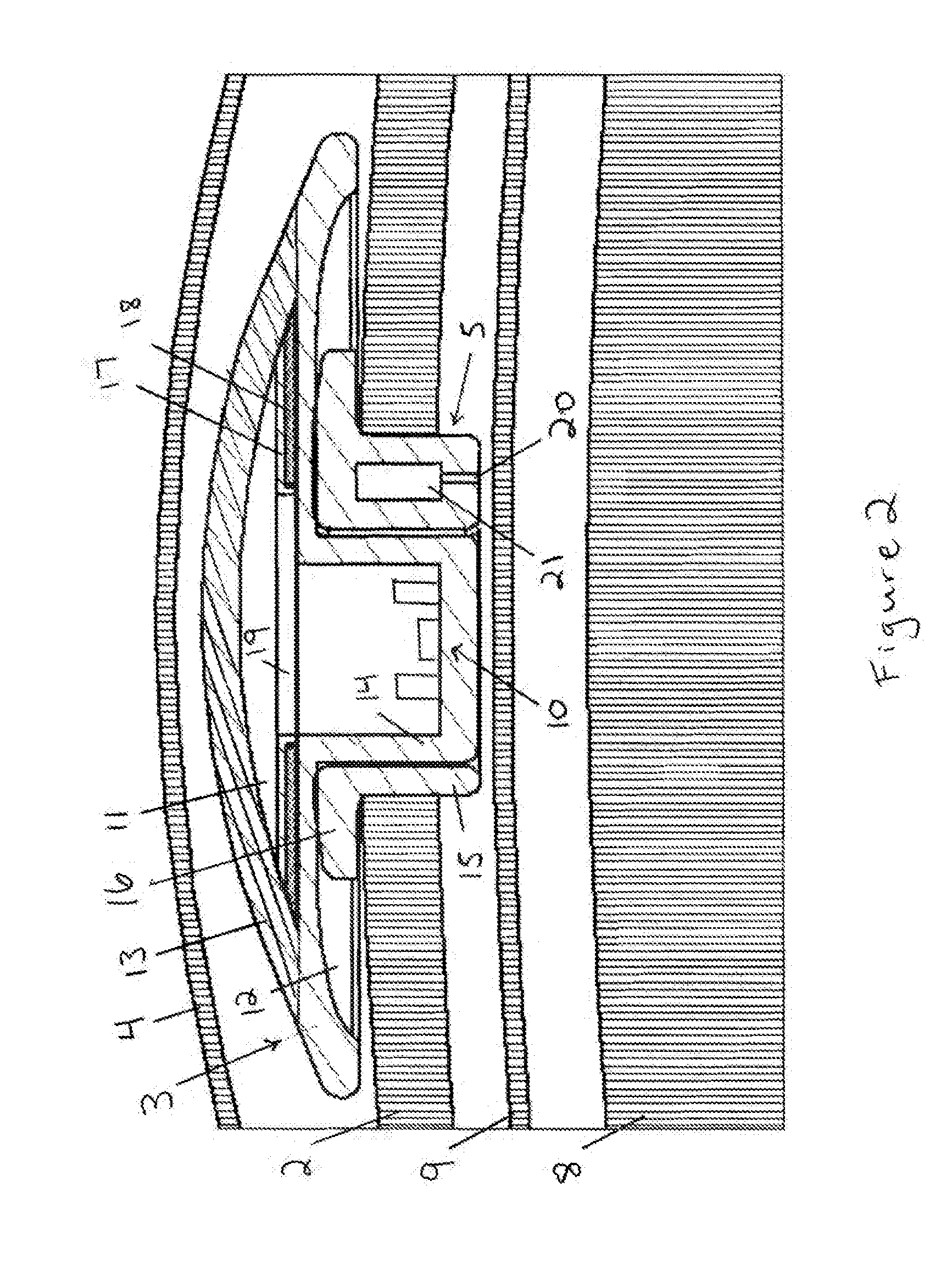 Implantable transcranial pulse generator having a collapsible portion