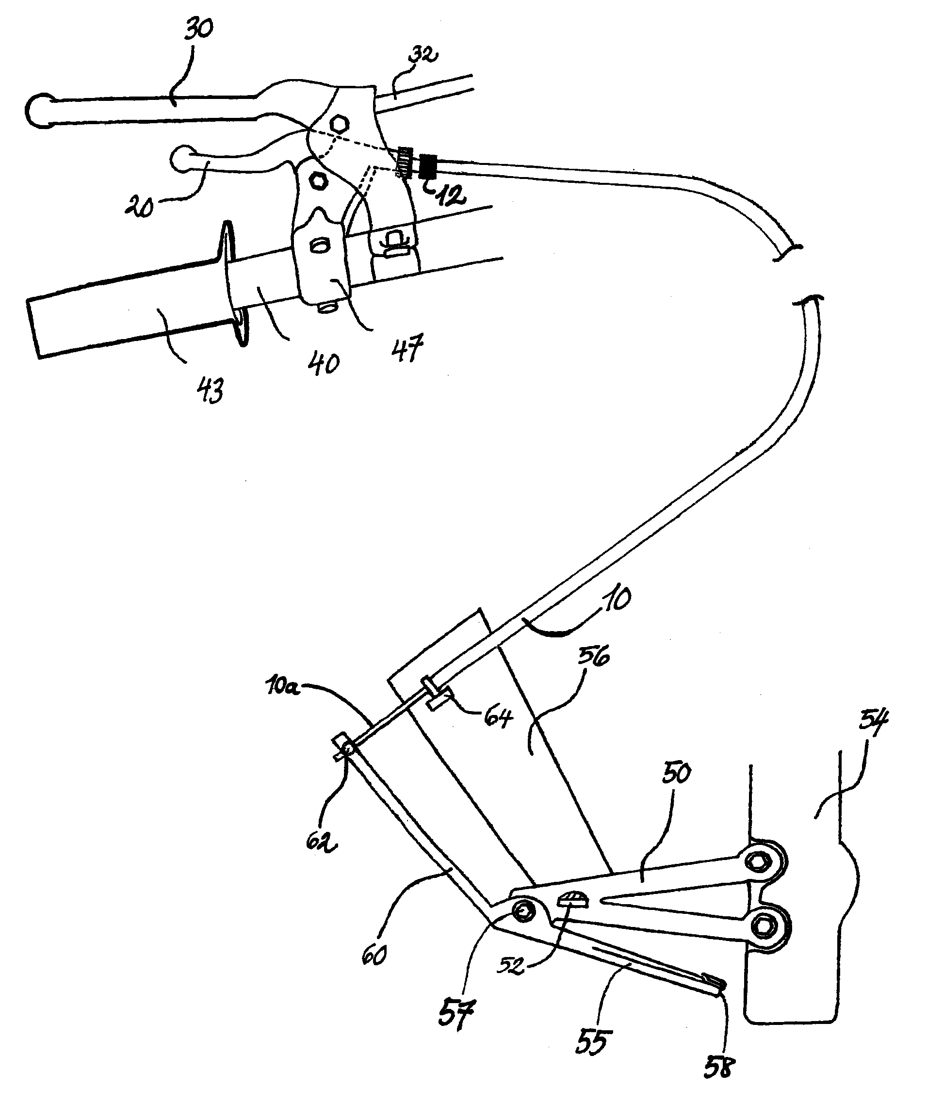 Motorcycle Rear-Wheel Braking System Operating Mechanism