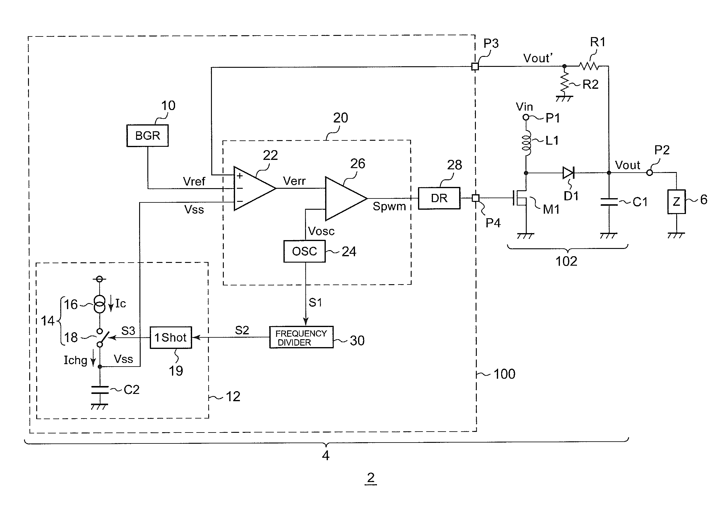 Control circuit for switching power supply